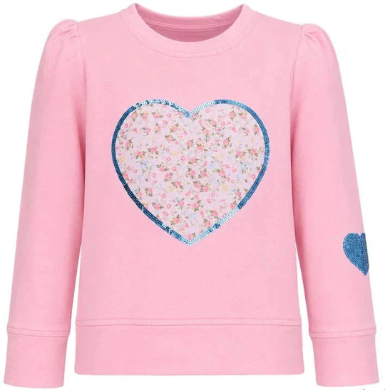 Girls' Azarhia Sequin Applique Stay Sweet Pink Holly