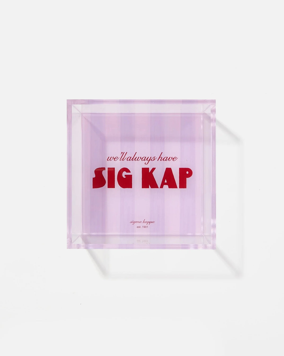 Tart By Taylor Sorority Striped Trinket Tray