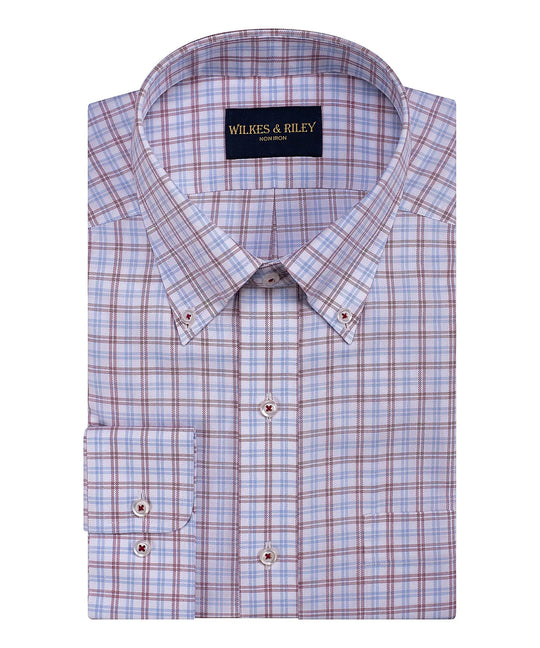 Wilkes & Riley Plaid Button Down Tailored