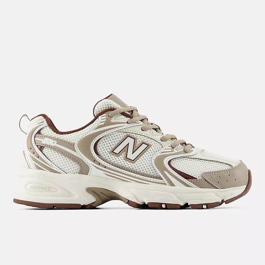 brown and white sneaker