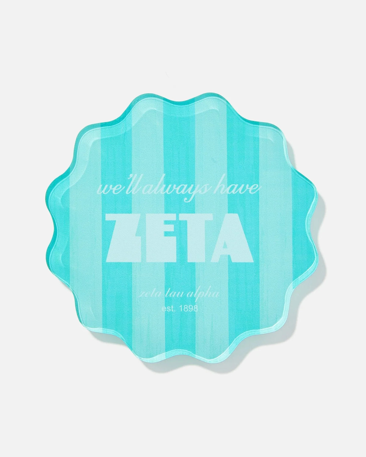Tart By Taylor Scalloped Sorority Coaster