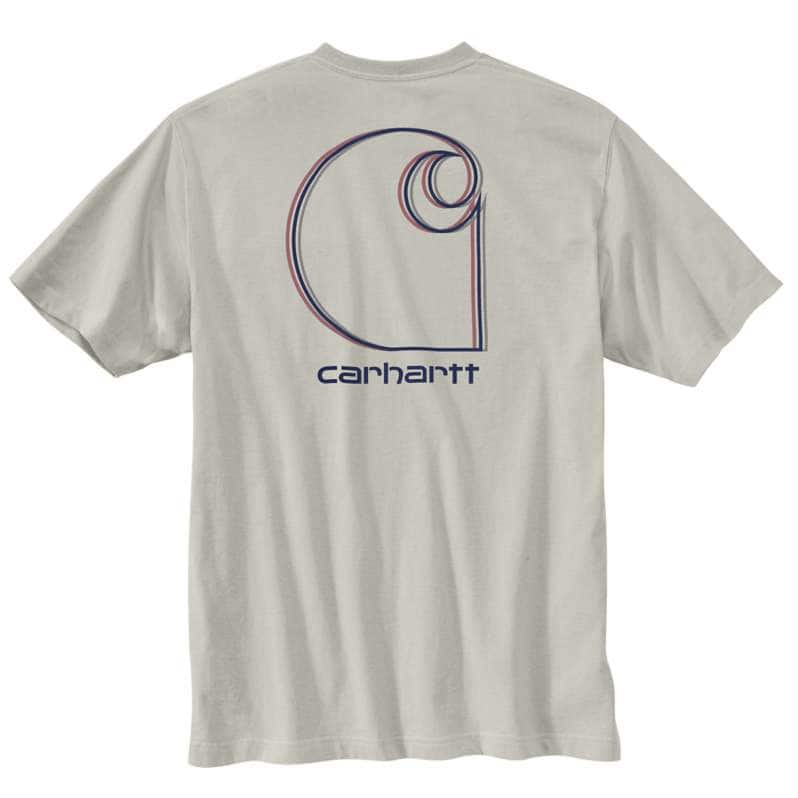 Carhartt Heavyweight S/S Pocket Logo Graphic Tee- Big &amp; Tall