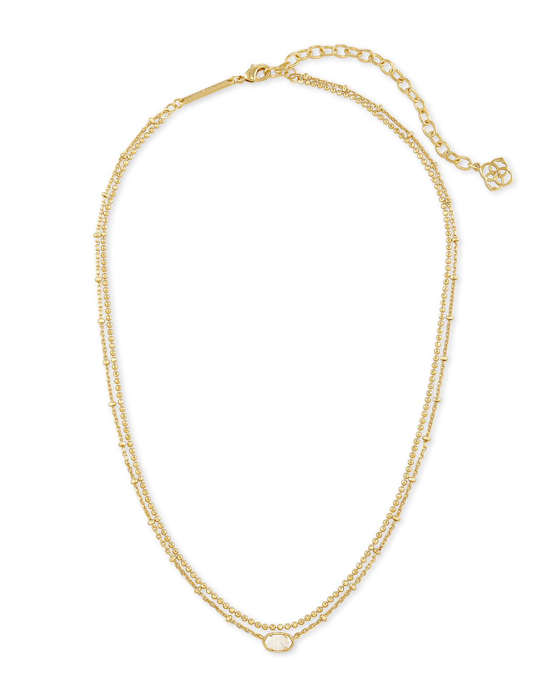 Kendra Scott Emilie Multi Strand Necklace in Gold Iridscnt