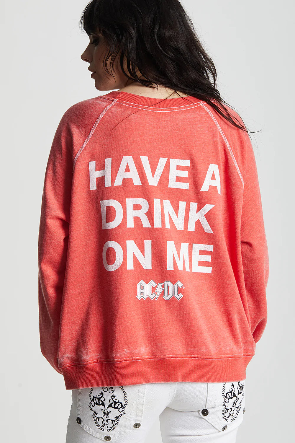 Recycled Karma ACDC Have A Drink On Me Sweatshirt