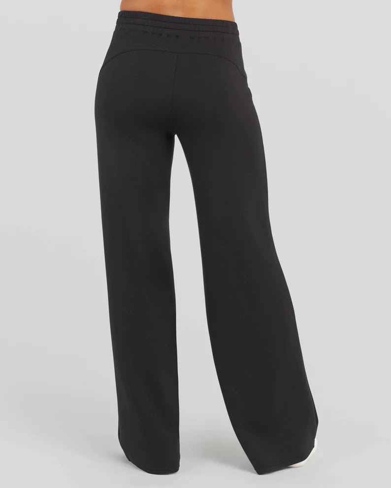 Spanx Air Essentials Wide Leg Pants Black Womens Large NEW