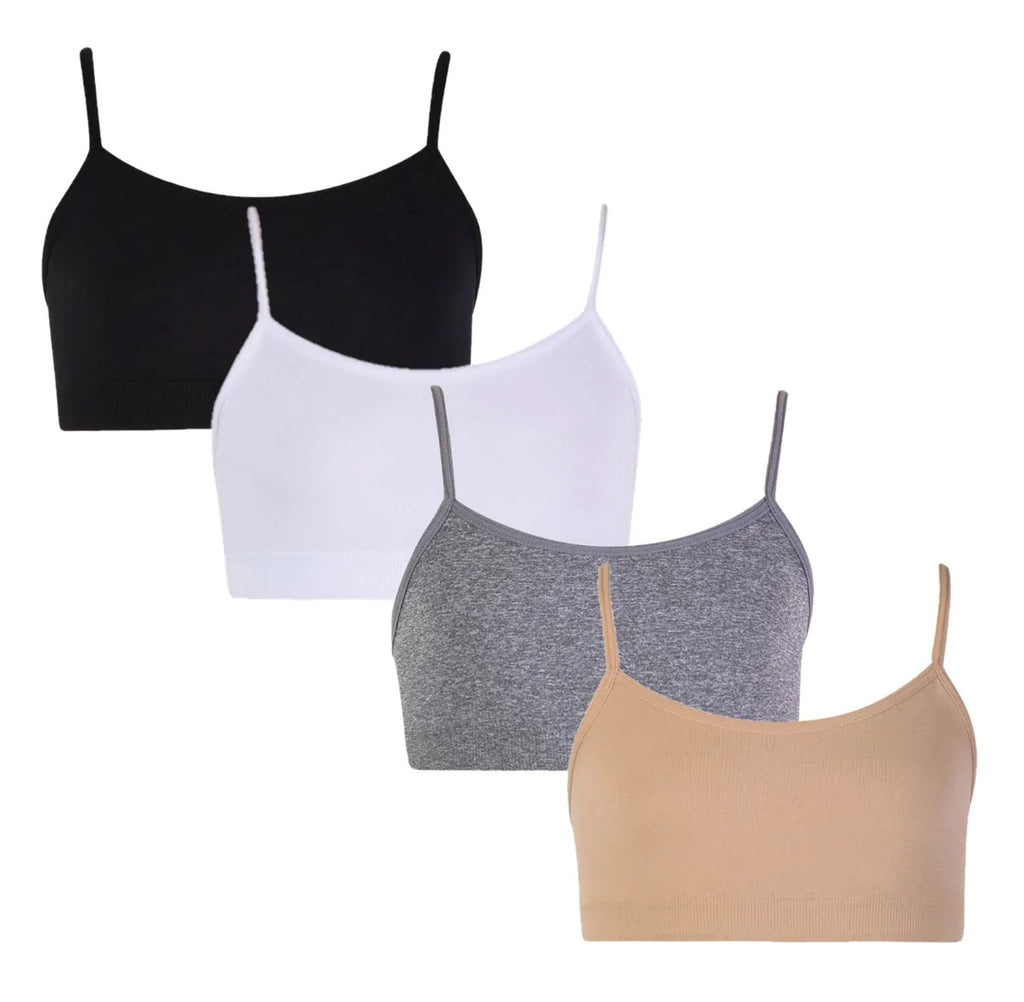 Geyoga 6 Pieces Camisole Bra Seamless Padded Tank Top Bandeau Bra Sleep  Sports Bra with Adjustable Straps : : Clothing, Shoes & Accessories