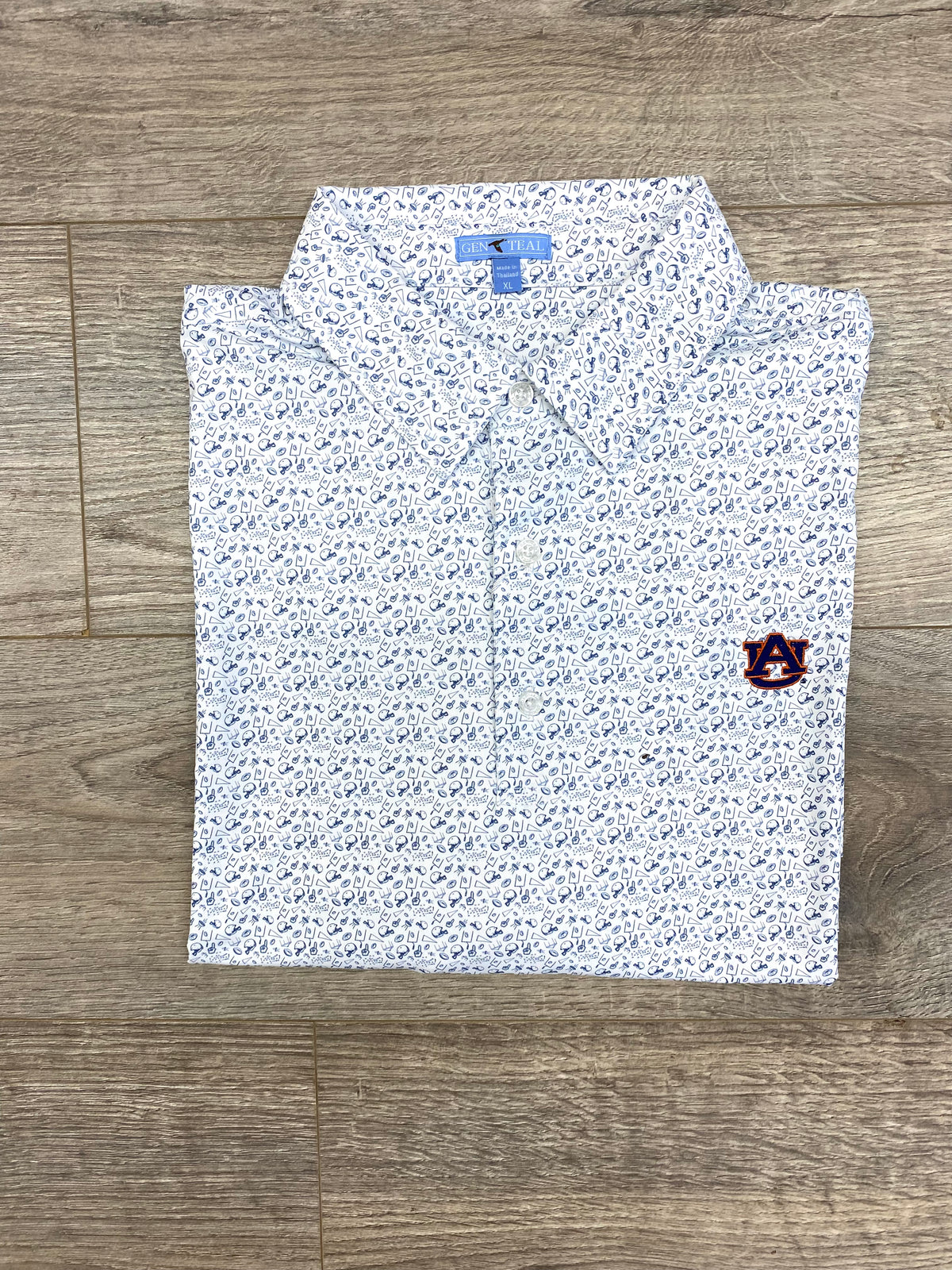 GenTeal Brrr Printed Auburn Polo