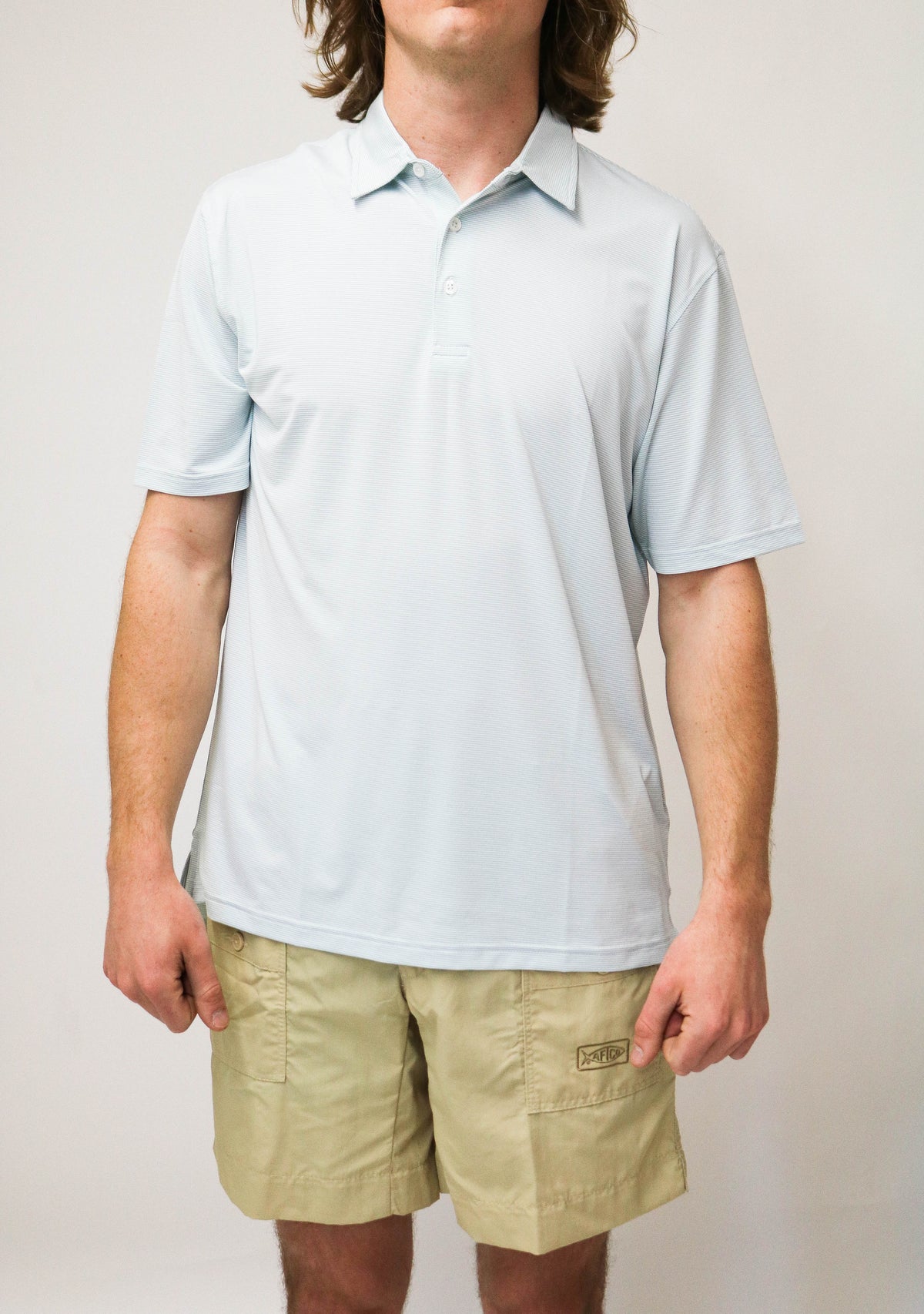 Taylor &amp; Mick Double Stripe Performance Polo