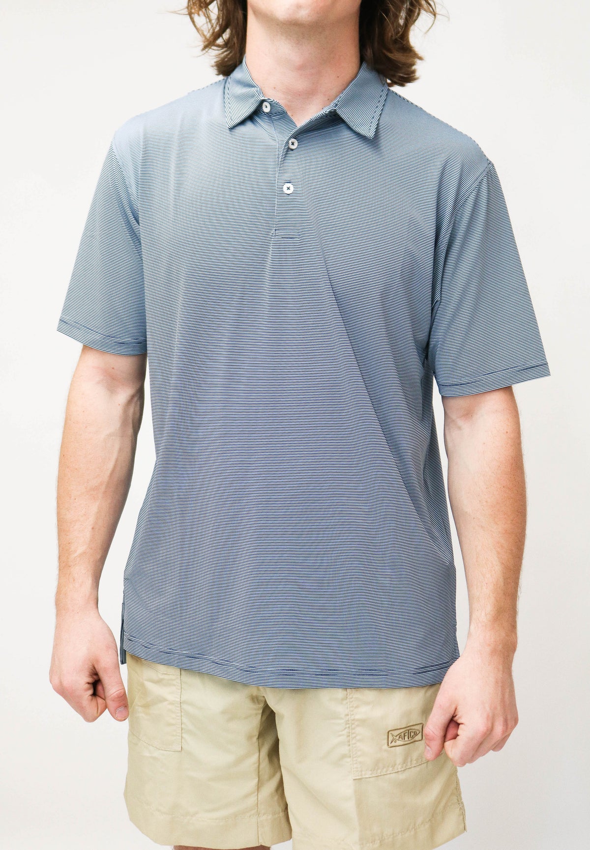 Taylor &amp; Mick Double Stripe Performance Polo