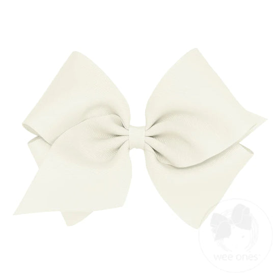 Girls' Wee Ones Mini King Classic Grosgrain Hair Bow