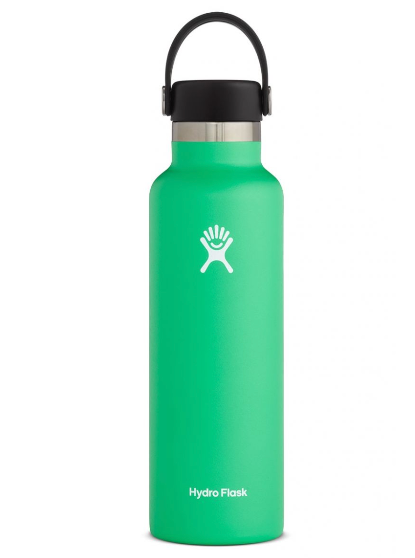 Hydro Flask Vacuum Insulated Standard Mouth Water Bottle, 21 oz, Black