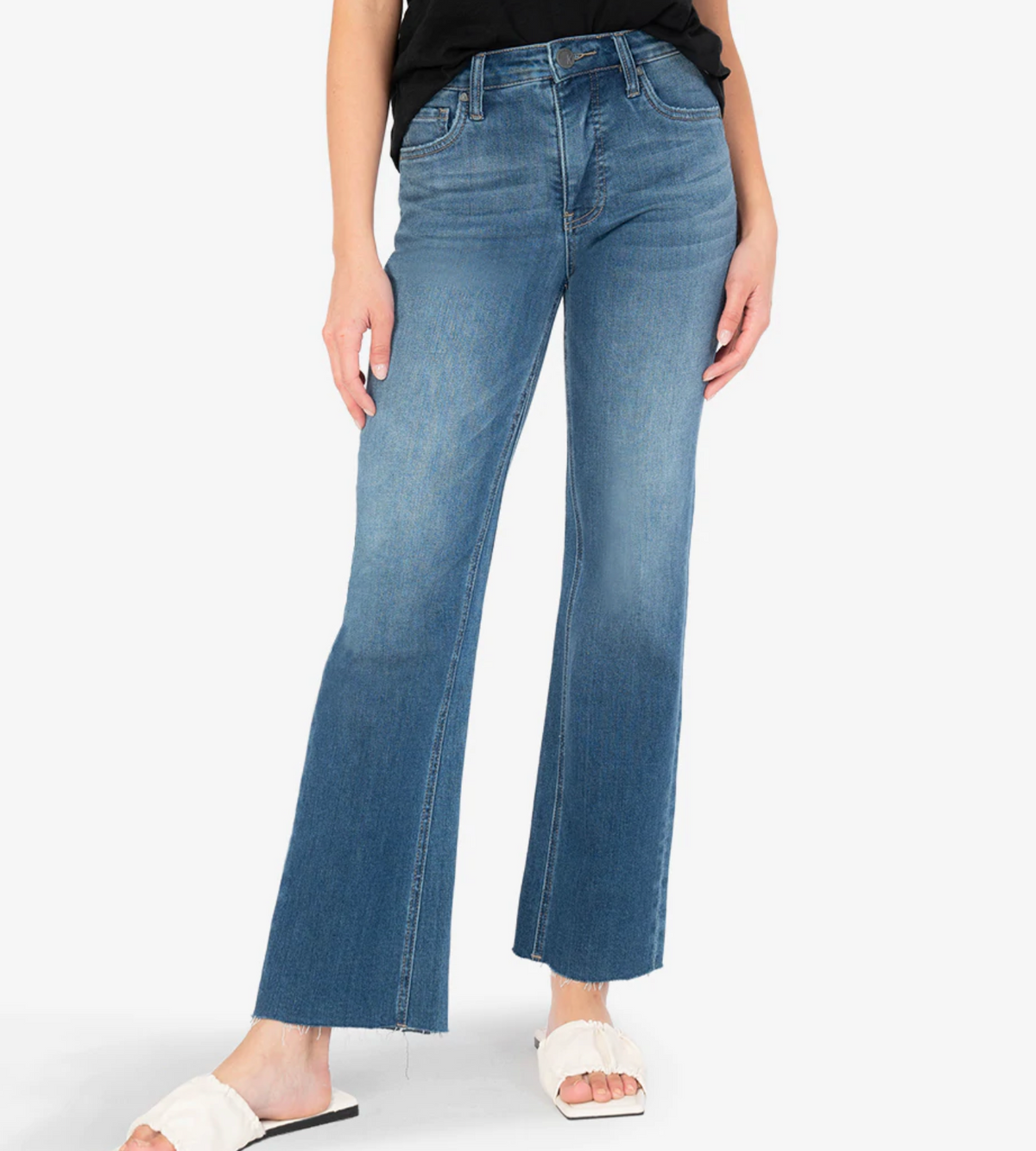 Kut Kelsey High Rise Ankle Flare Jean