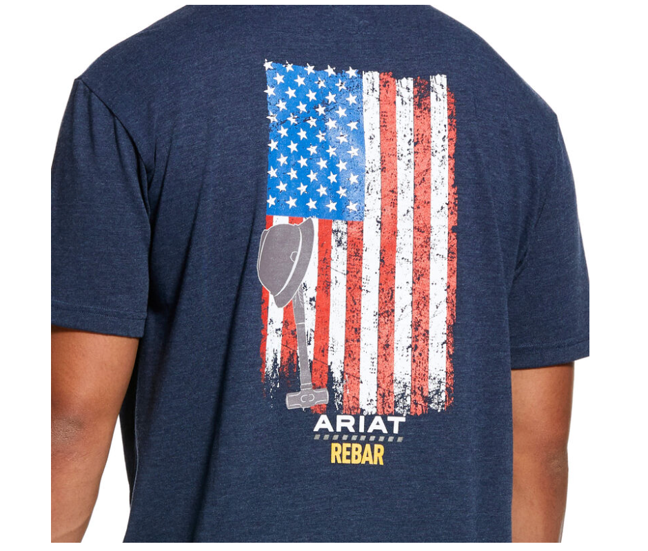 Ariat Rebar Cotton Strong American Grit S/S Shirt