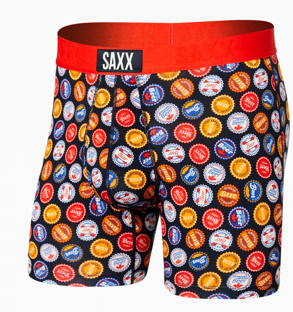 Ultra Boxer Brief in Navy Banner Stripe by Saxx Underwear Co