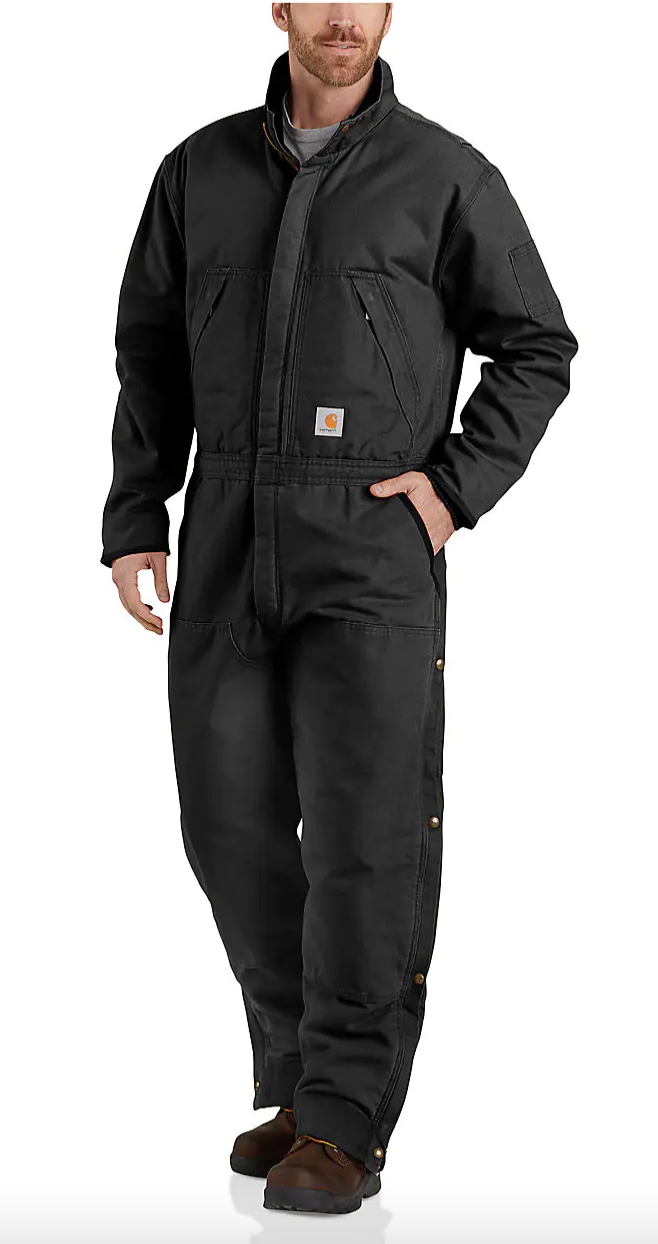 Carhartt 104396 Loose Fit Washed Duck Insulated Coverall