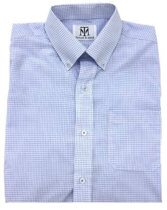 Taylor &amp; Mick Performance Check Button Down