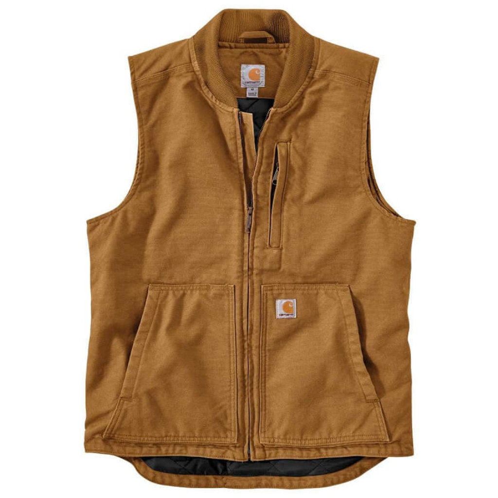 Carhartt Loose Fit Washed Duck Insulated Rib Collar Vest