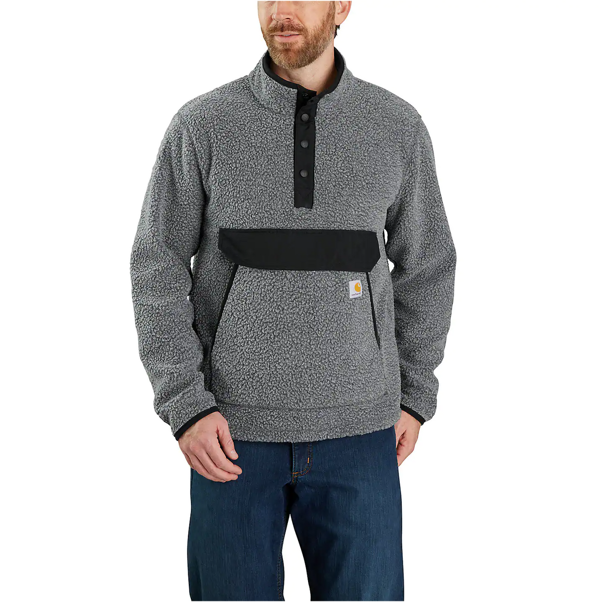 Carhartt Relaxed Fit Fleece Snap Front Pullover