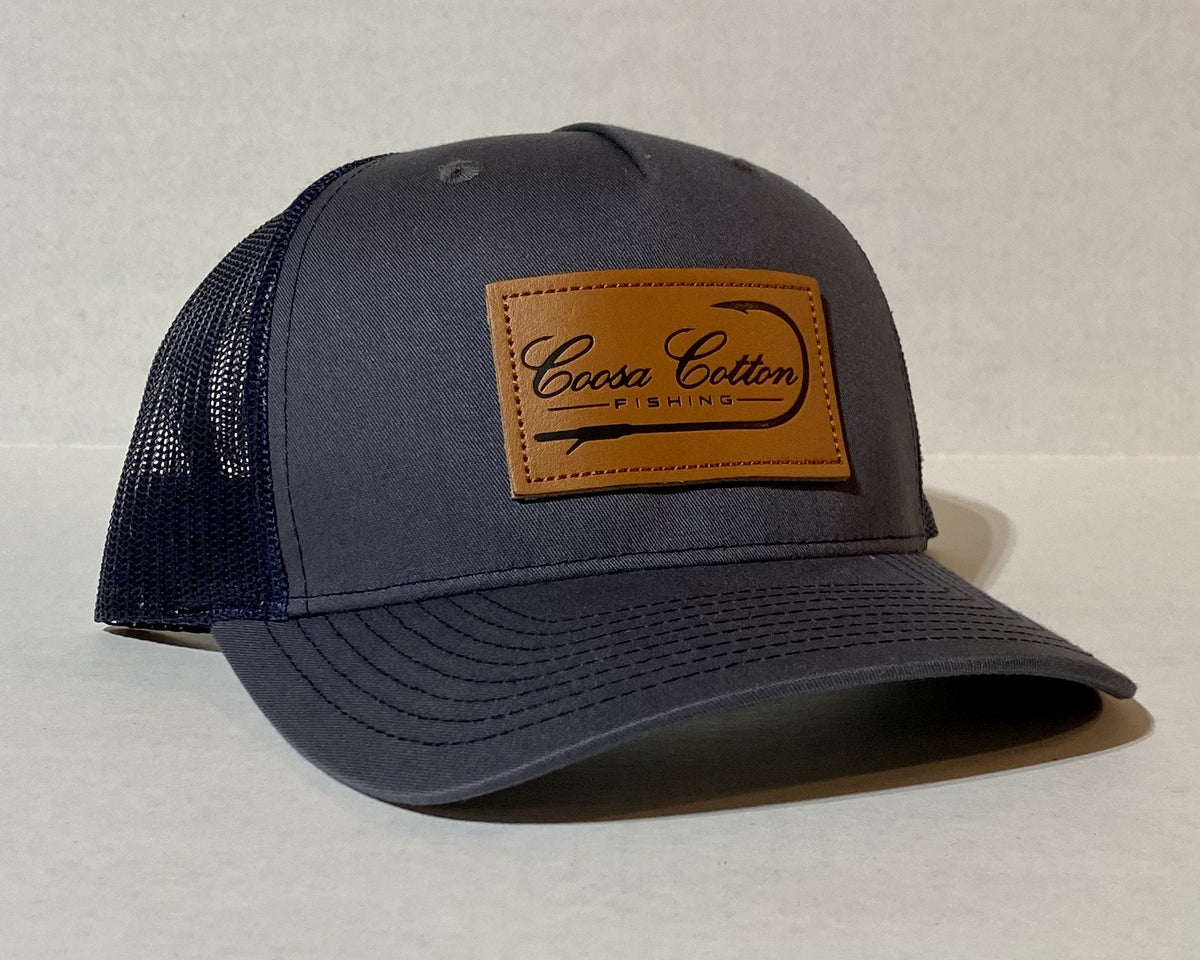 Coosa Cotton Leather Patch Trucker Hat