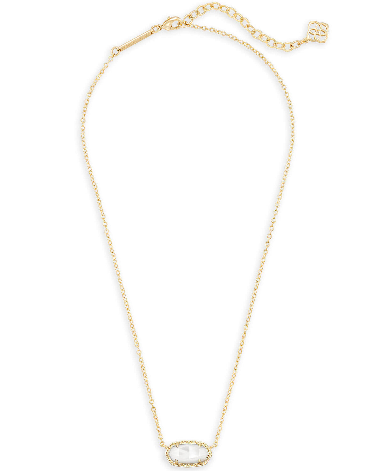 Kendra Scott Elisa Gold Pendant Necklace in Ivory Pearl