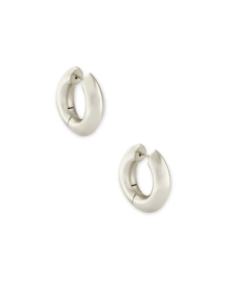 Kendra Scott Mikki Hoop Earrings in Silver