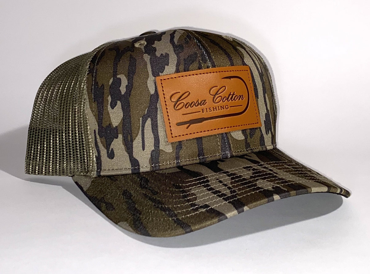 Coosa Cotton Leather Patch Trucker Hat